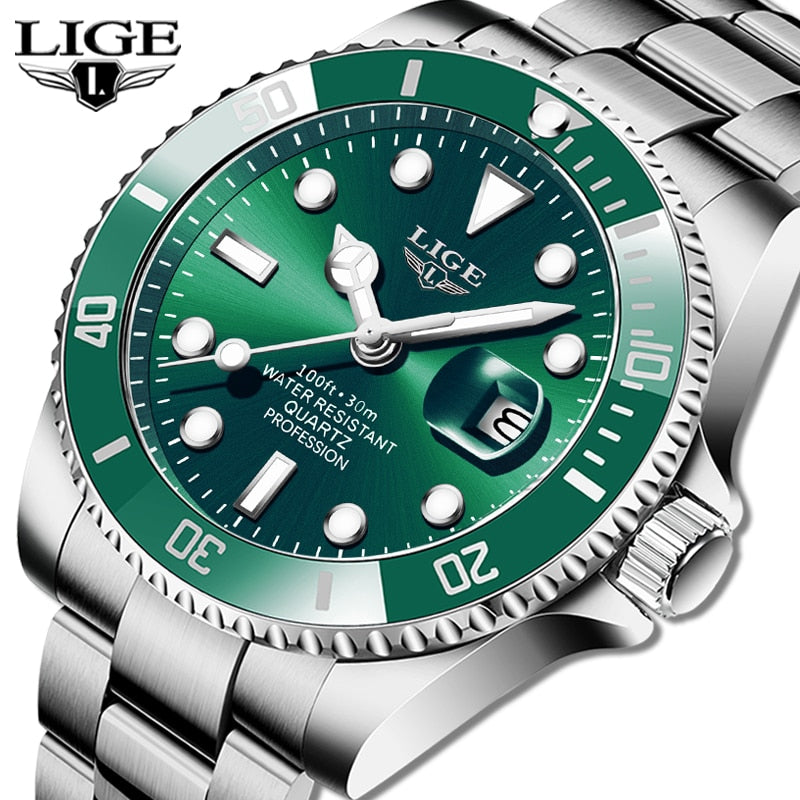 RELÓGIO MASCULINO LIGE DALLAS ROLEX LUXO EM AÇO INOXIDÁVEL 2022