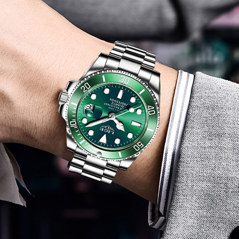 RELÓGIO MASCULINO LIGE DALLAS ROLEX LUXO EM AÇO INOXIDÁVEL 2022