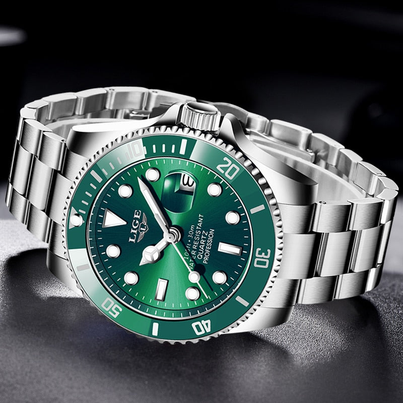 RELÓGIO MASCULINO LIGE DALLAS ROLEX LUXO EM AÇO INOXIDÁVEL 2022